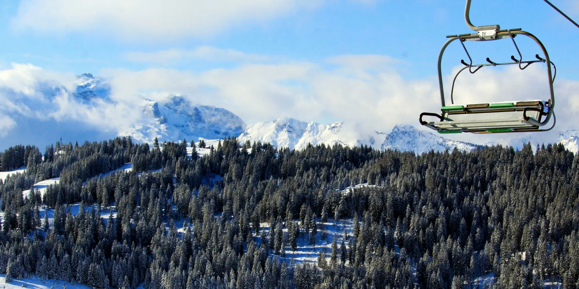 Skiing in the French Alps