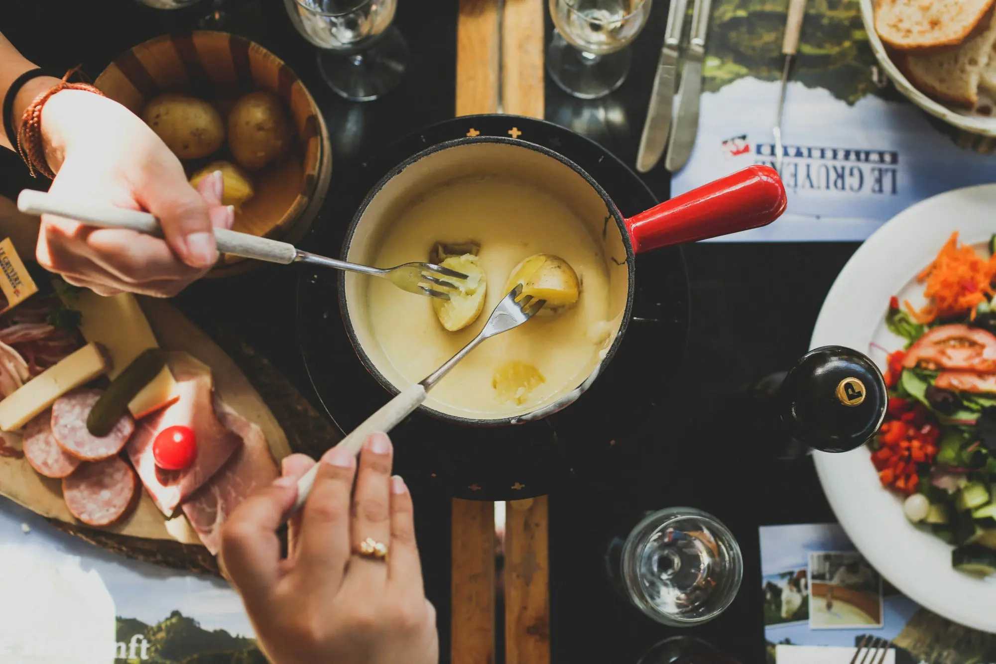 Fondue in the mountains