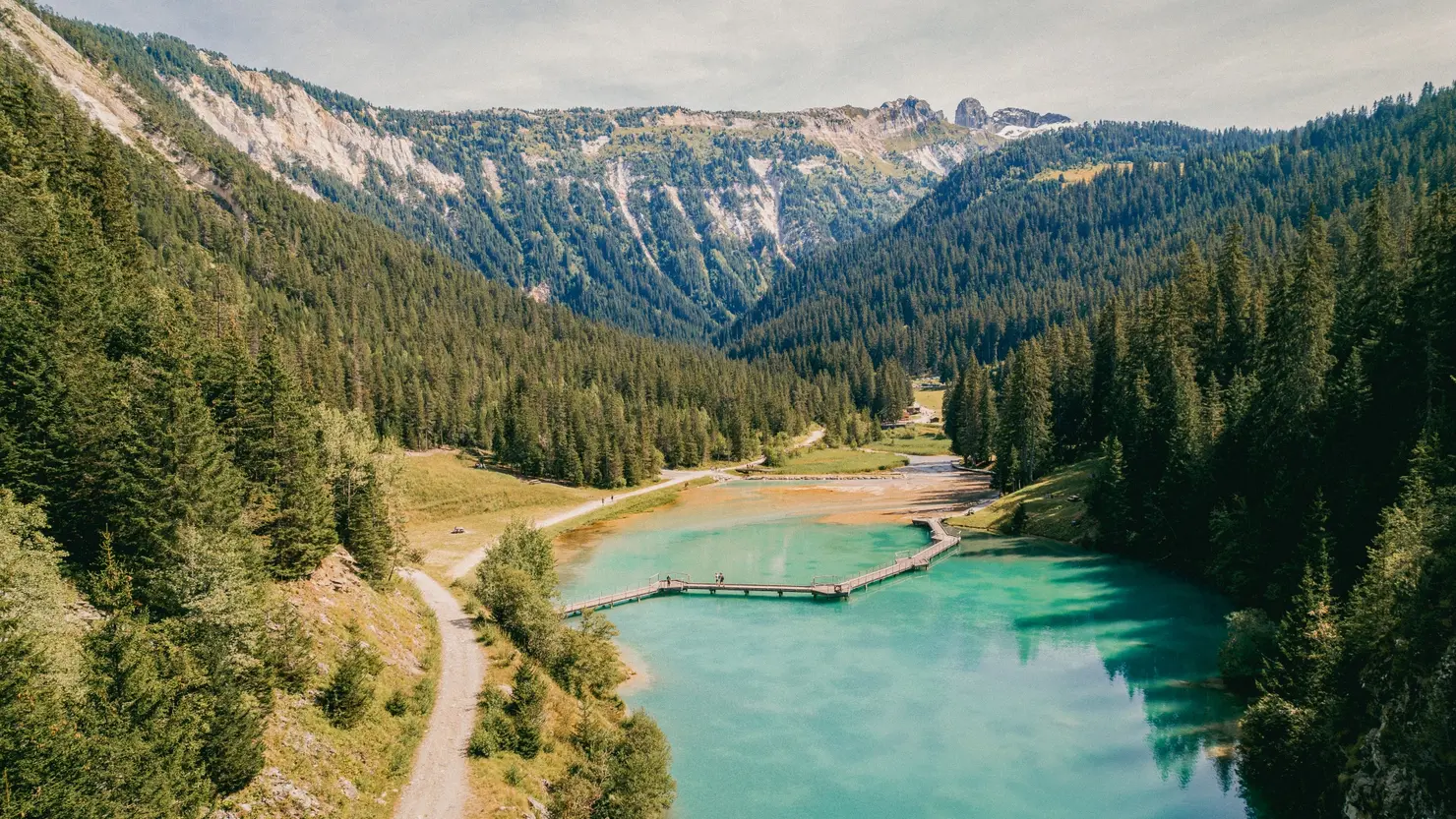 Beautiful summer in Courchevel, French Alps