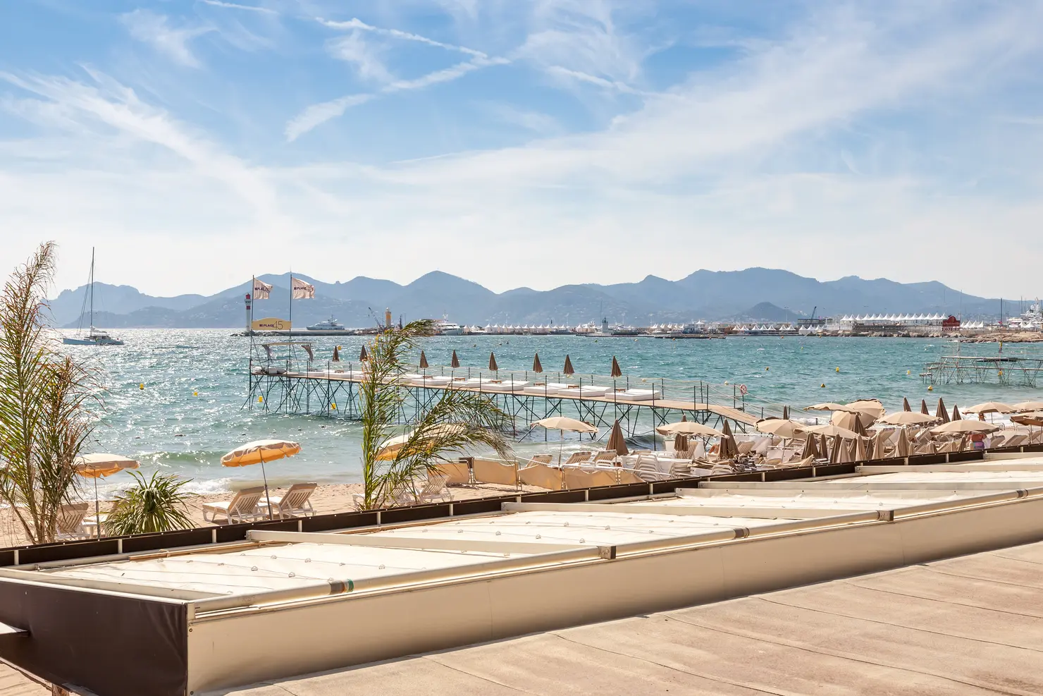 View over the Mediterranean Sea from Cannes