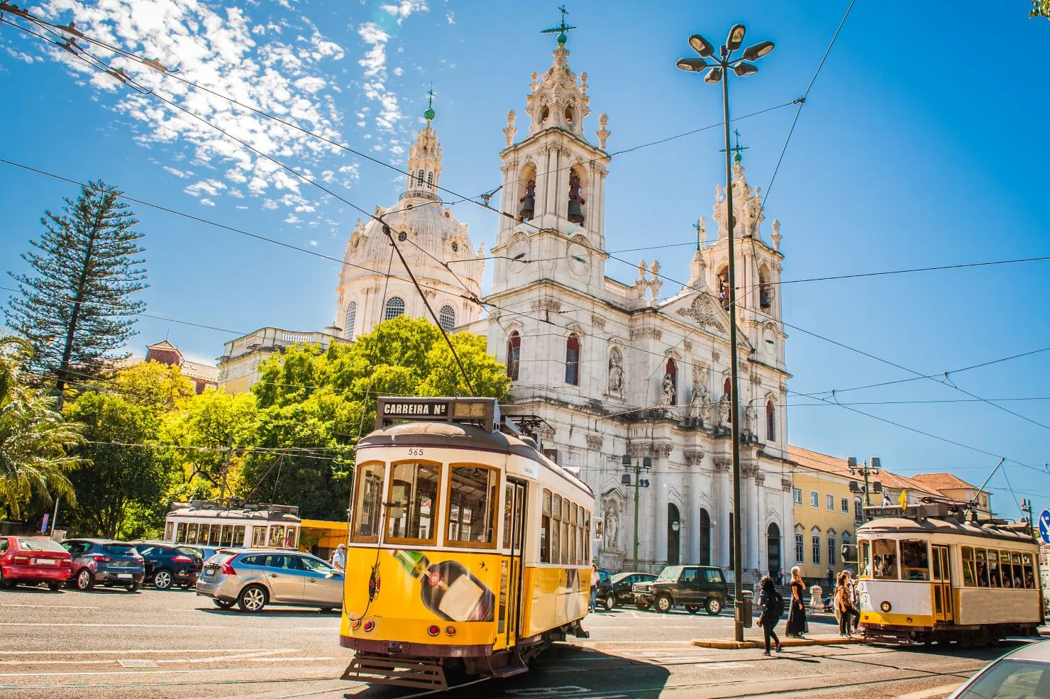 Tram in Lisbon, Portugal